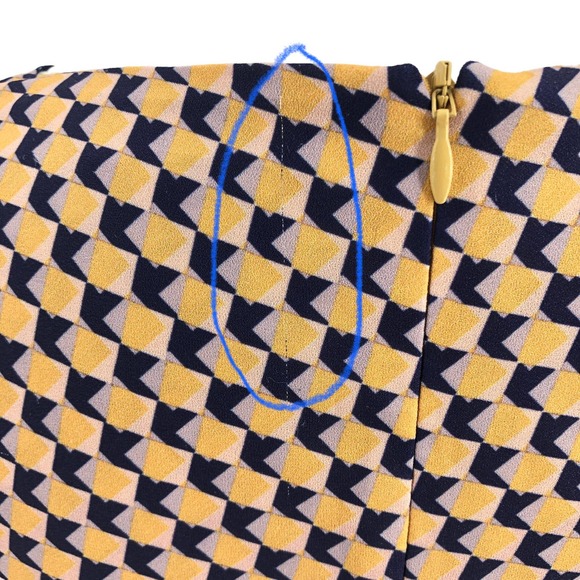 C/MEO COLLECTIVE Womens Size Small Geometric Retro Bell Sleeve Draped Dress - Picture 5 of 9